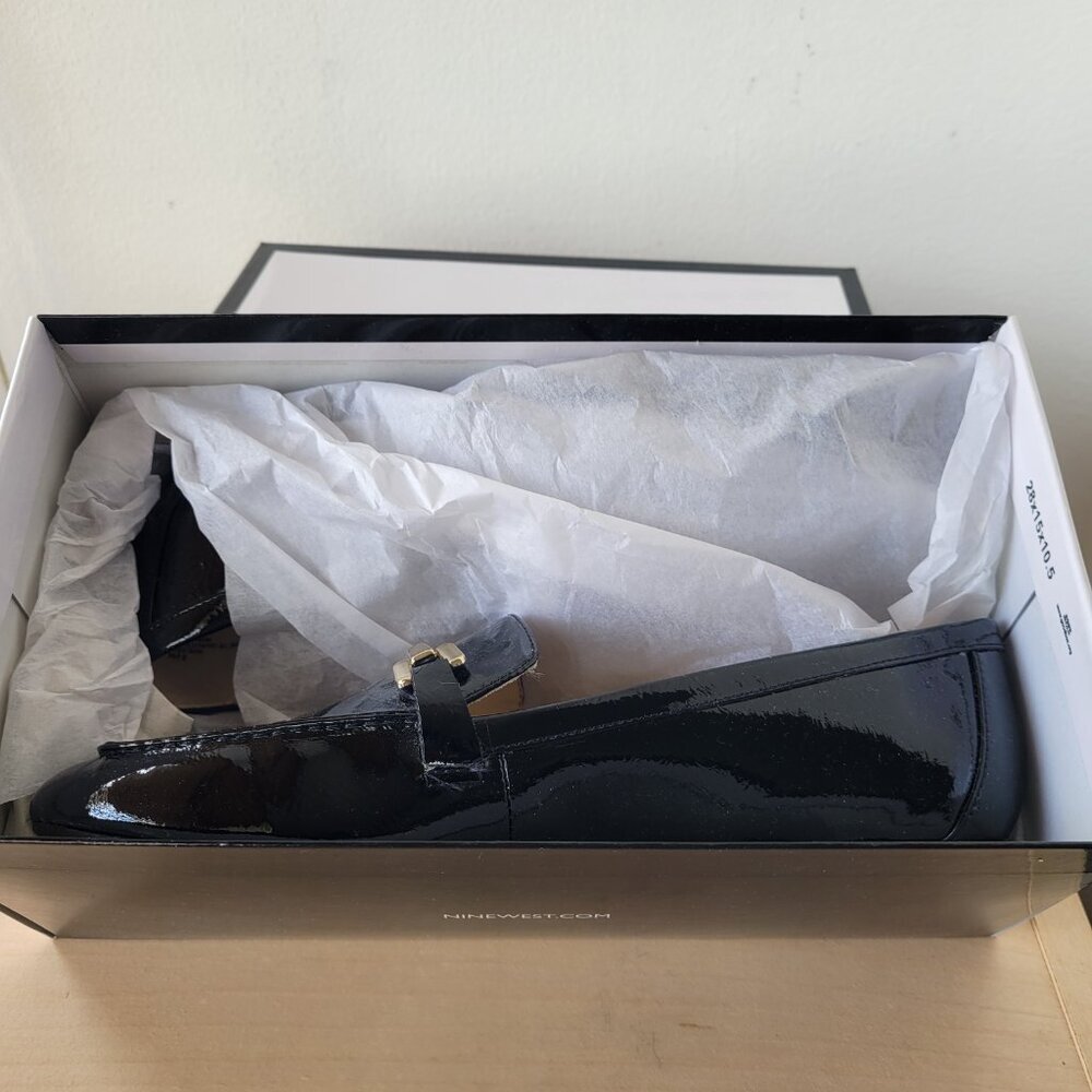 Nine West Black Synthetic Women's Loafers (Size 8½) - Picture 2 of 13